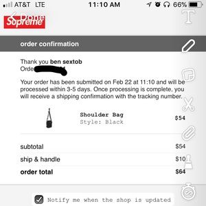 supreme shoulder bag